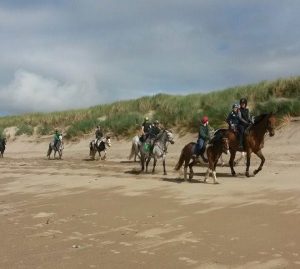 Beach rides on Banna Strand